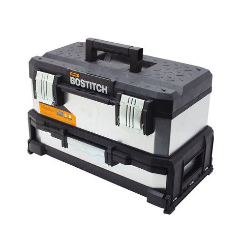 bostitch 20 metal-plastic tool box with drawer|bostitch BTST20261 20 in metal plastic tool box with drawer.